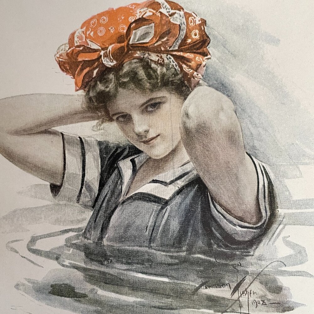 Vintage Lithograph, 1908